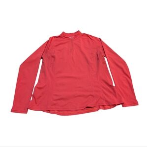 Women's Red Long Sleeve Swim Top